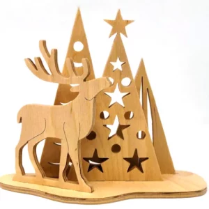 Décor renne et sapin