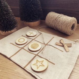 Jeu du morpion en bois