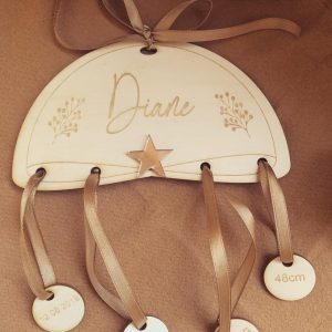 Décoration Mobile naissance en bois