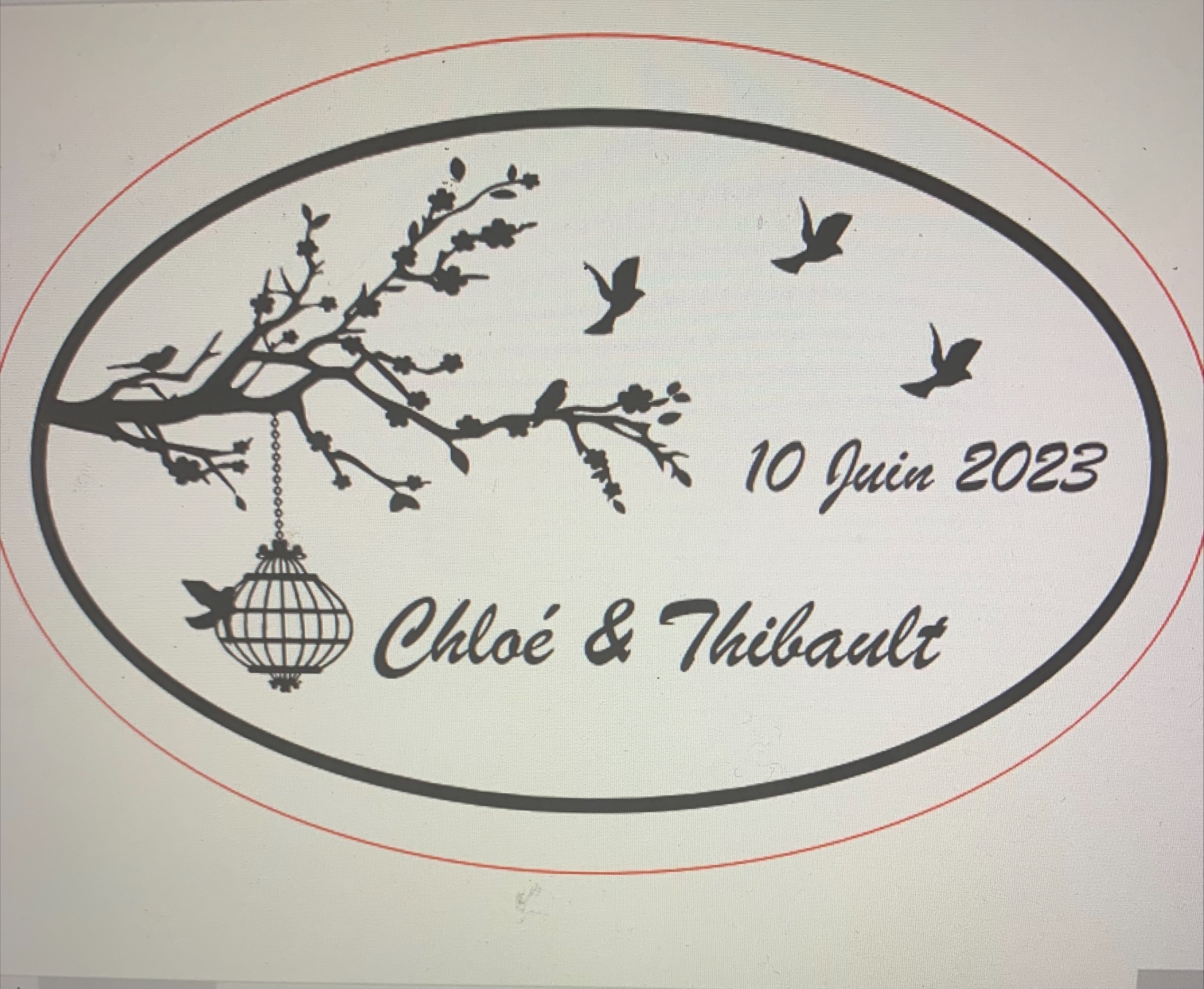 tampon en bois mariage – Image 5