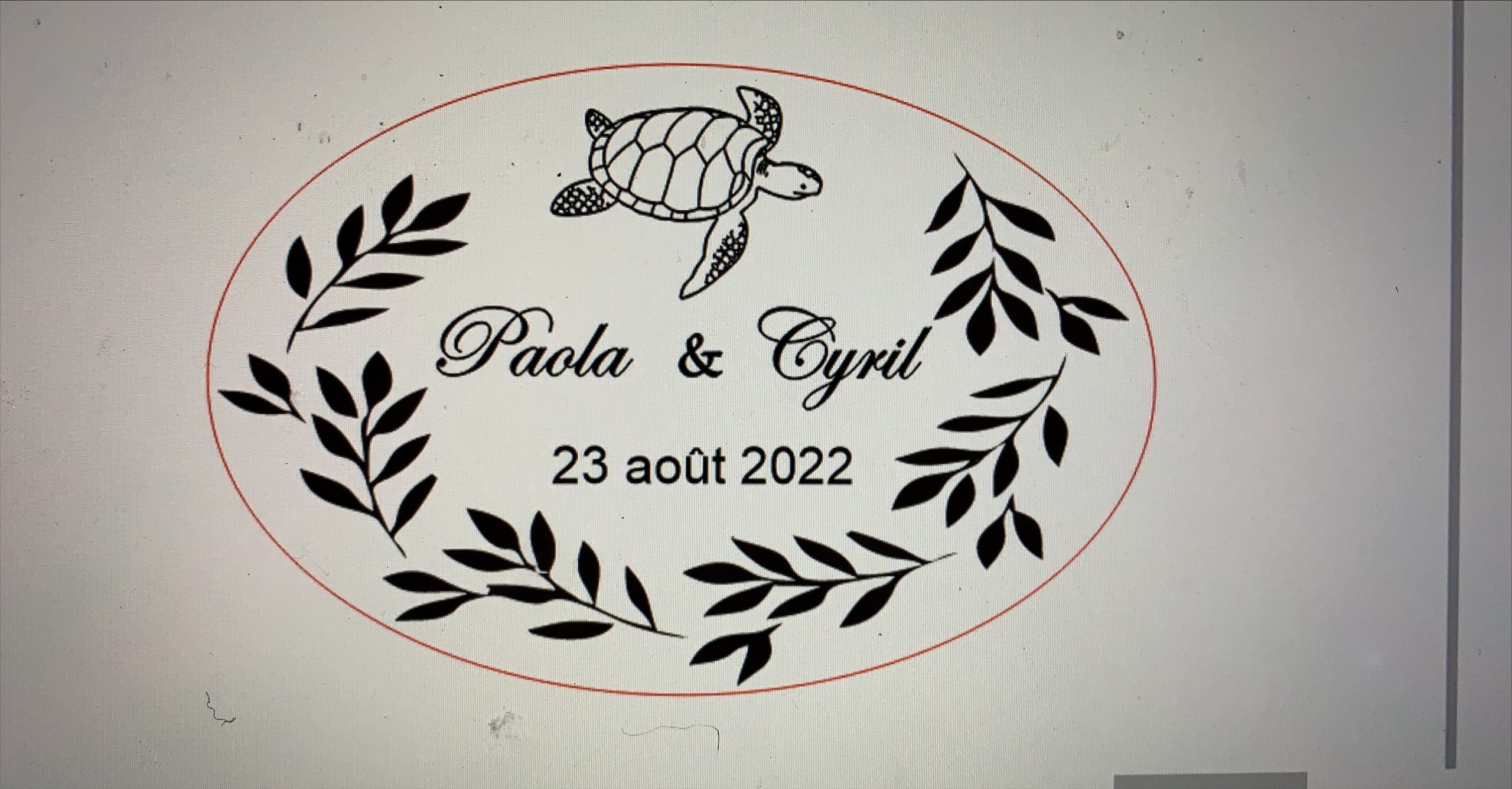 tampon en bois mariage – Image 6