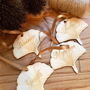 Marque place ginkgo biloba décoration de table