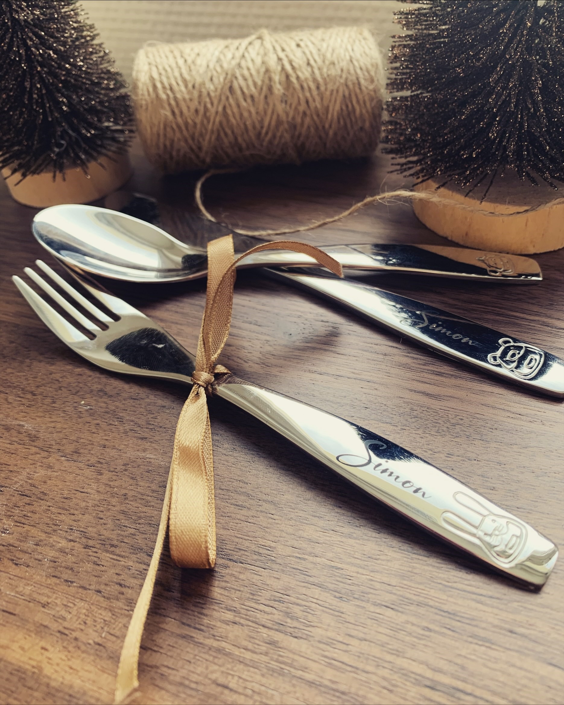 Couvert enfant acier inoxydable personnalisé – Image 2