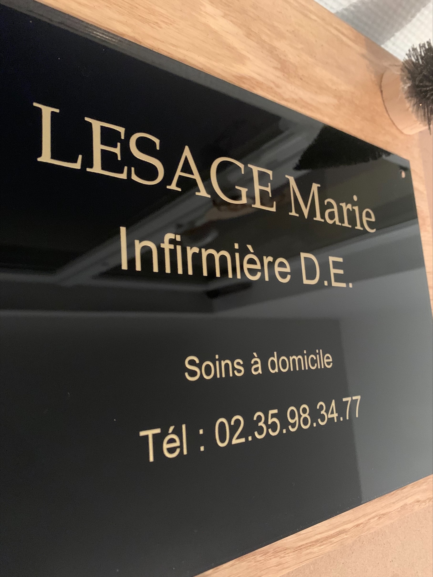 Plaque professionnelle- noir – Image 2