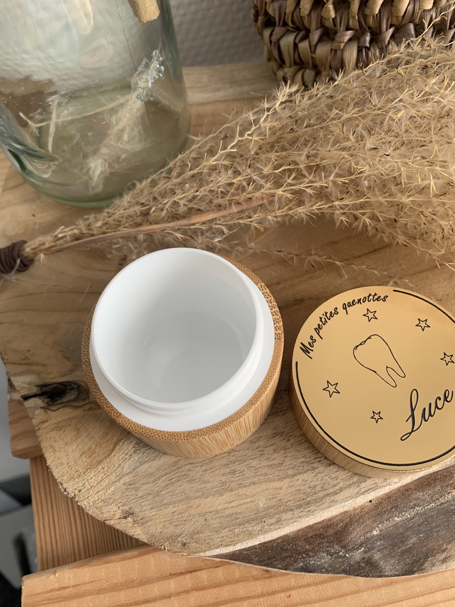 boite a dent personnalisé en bois – Image 3