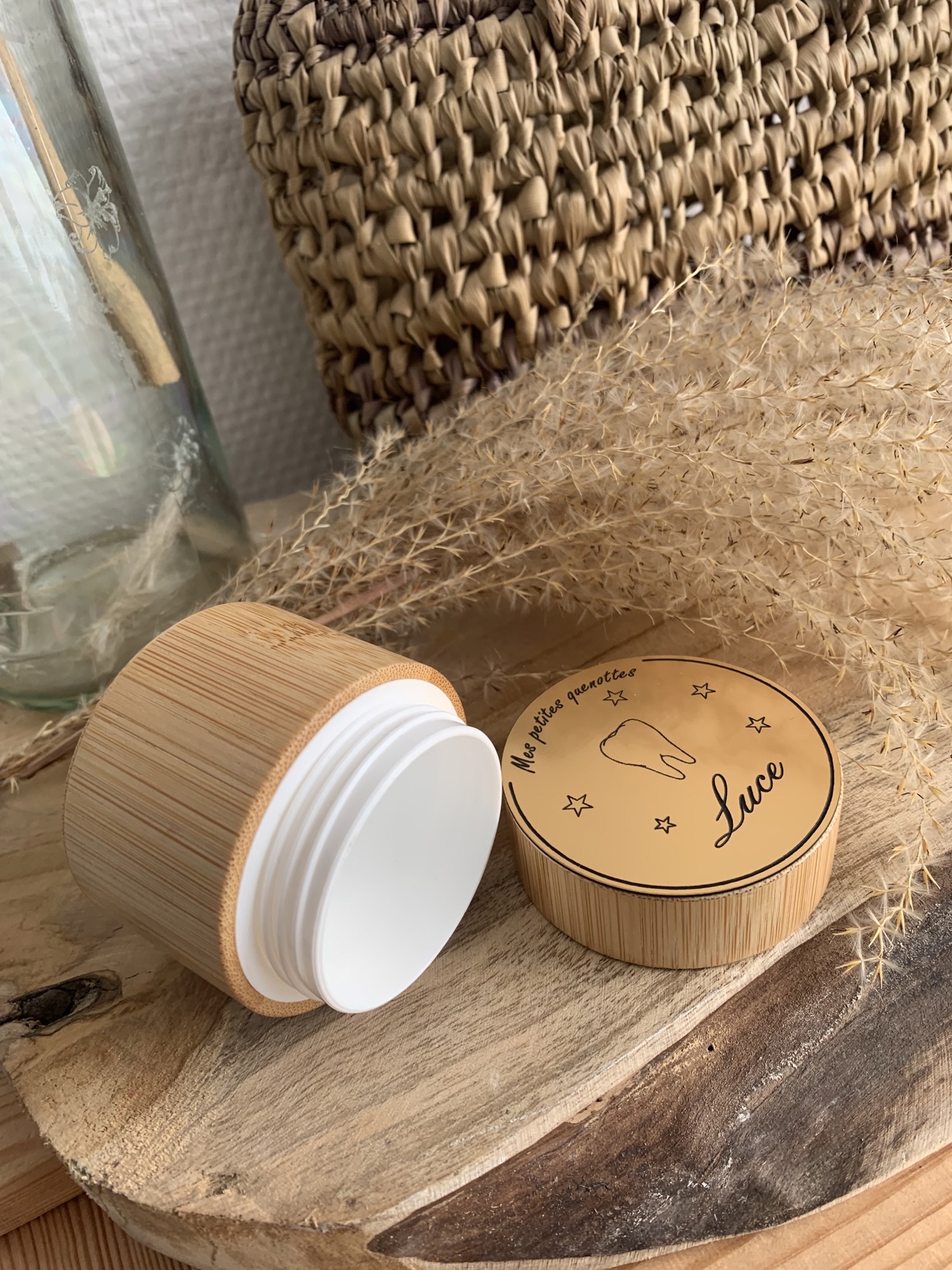 boite a dent personnalisé en bois – Image 2