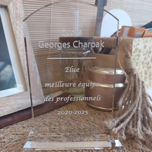 Trophée en verre