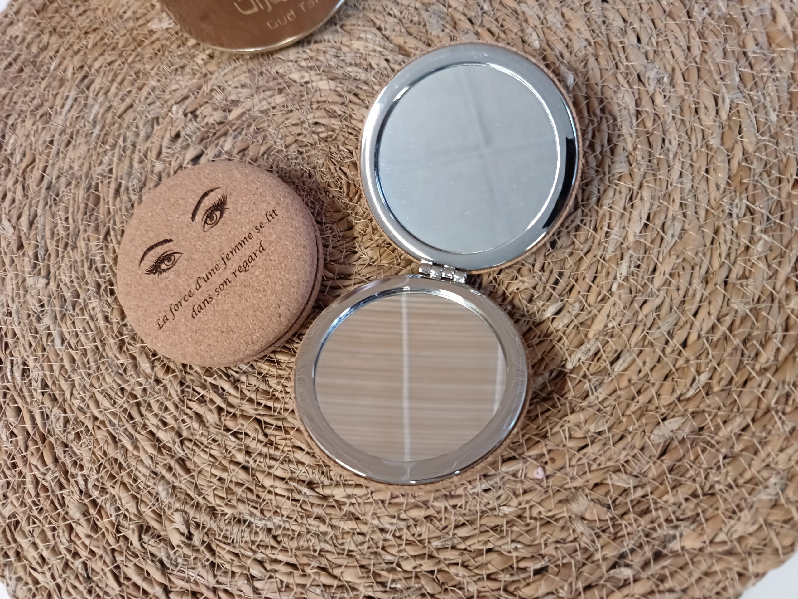 Miroir en liège personnalisable